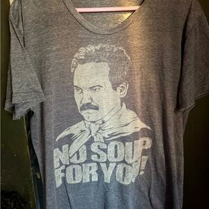 Seinfeld Gray Graphic Tee - No Soup For You Design Soup Nazi Size Large